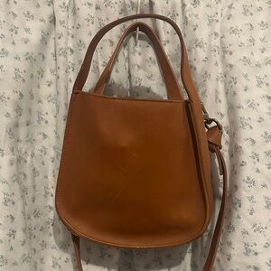 Classic Tan Leather Crossbody Handbag Madewell